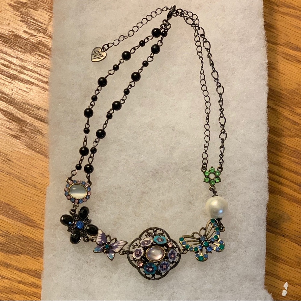 Butterfly Eclectica & Whimsical Bauble Necklace